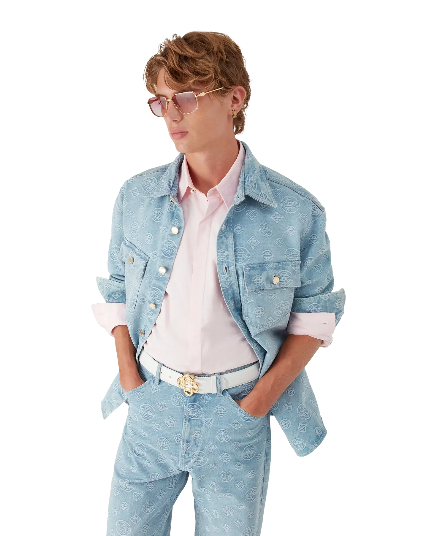 Denim Monogram Shirt