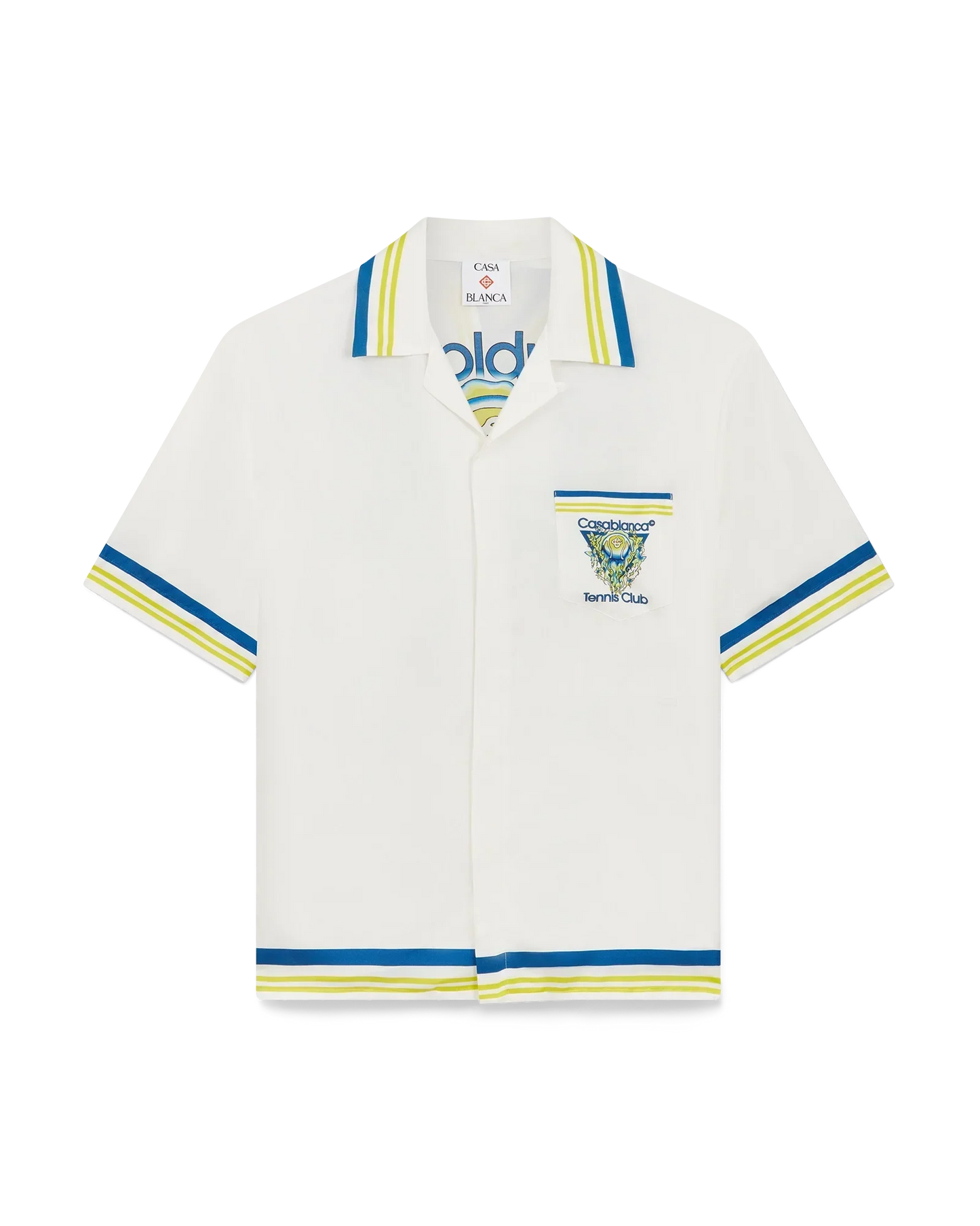 Tennis Club Short Sleeve Silk Shirt