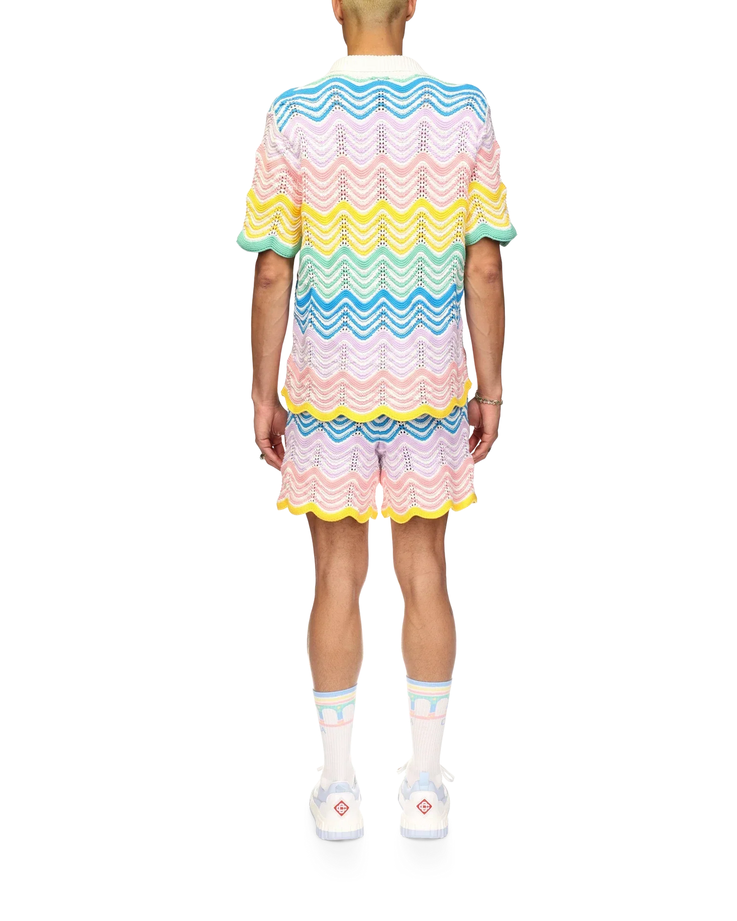 Gradient Wave Knit Shirt