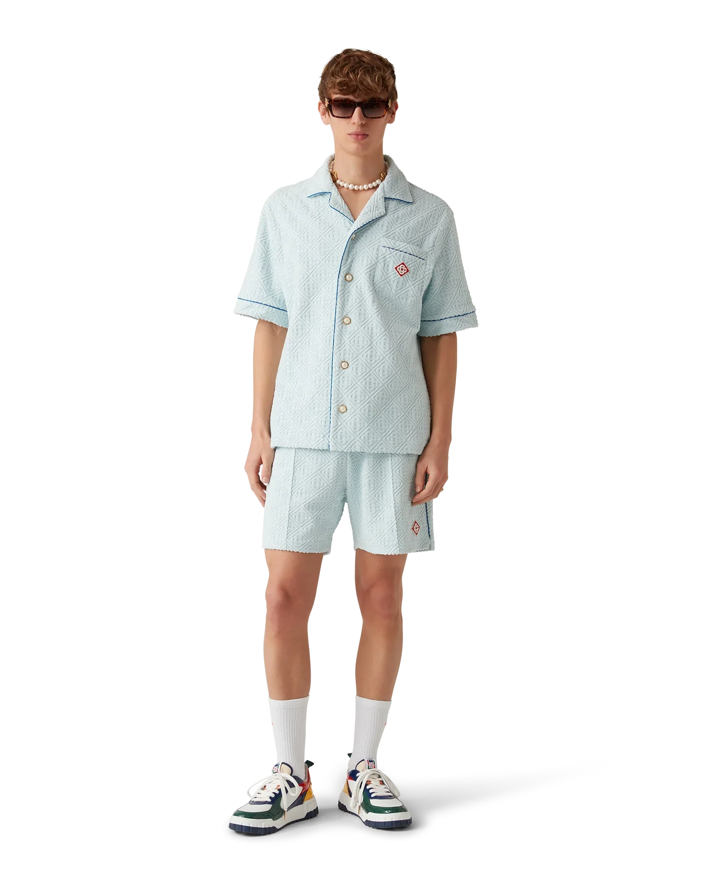 Monogram Towelling Short Sleeve Shirt